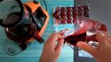 Aronia juice in ice cubes bags - Preparation step 4