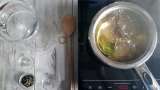 Water with cinnamon, bay leaves and green tea - Preparation step 2