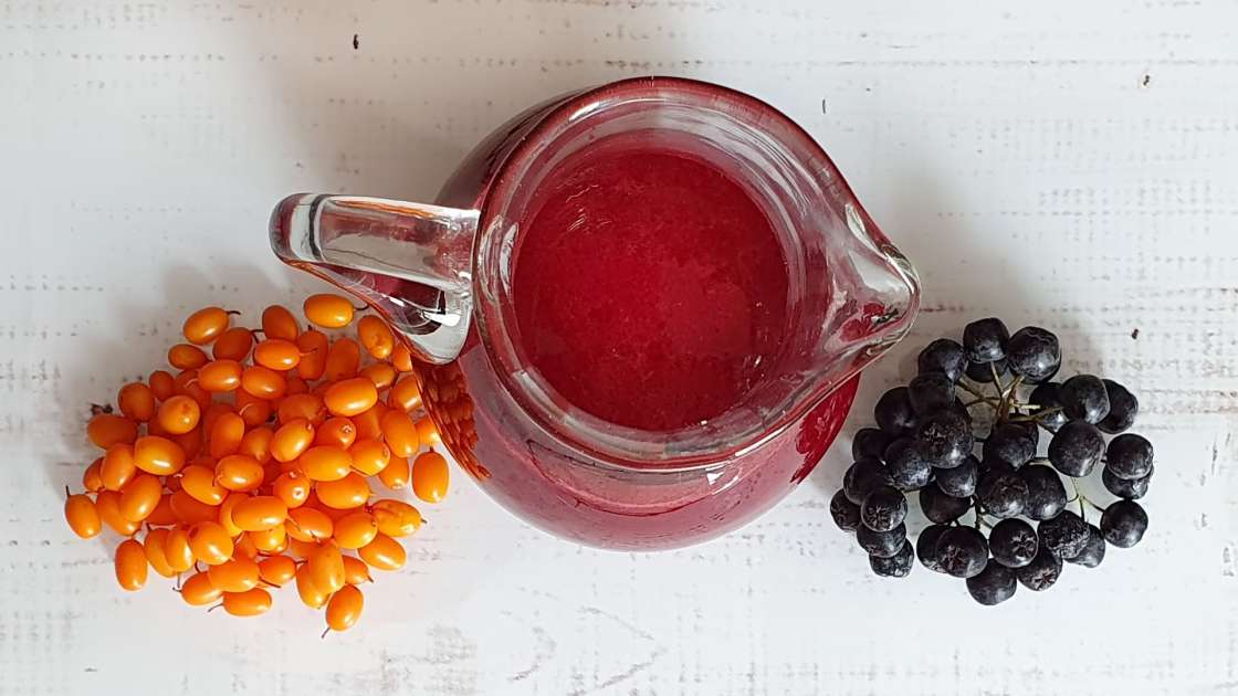 Energizing juice of sea buckthorn and aronia with Ginger, Lime and Honey, photo 3