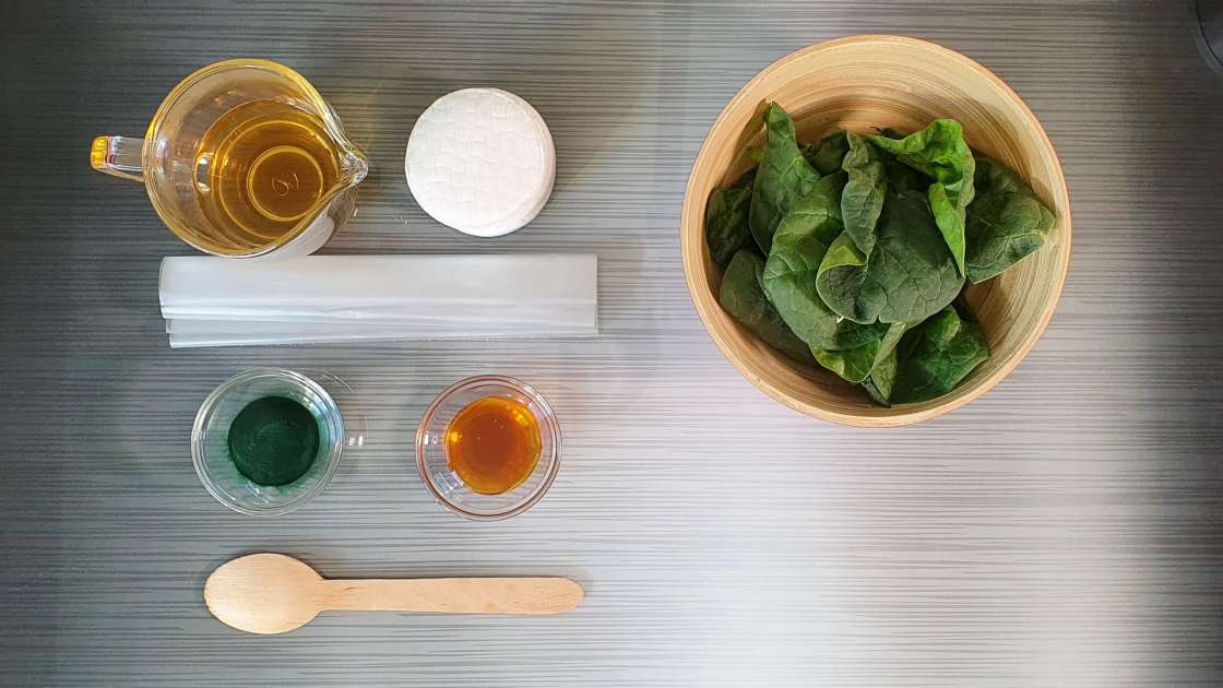 Eye concealer remedy with Spinach, Spirulina, Honey and Green Tea, photo 1