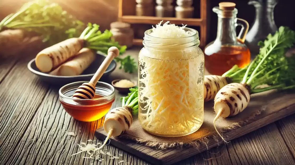 Horseradish macerated in vinegar - Natural remedy for acne and clear complexion