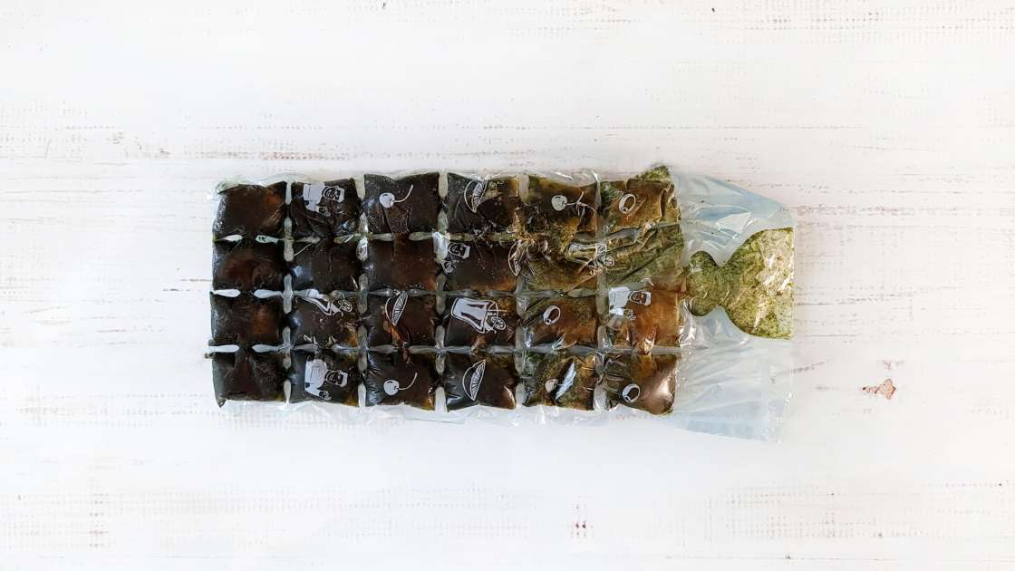 Nettle juice in ice cube bags, photo 8