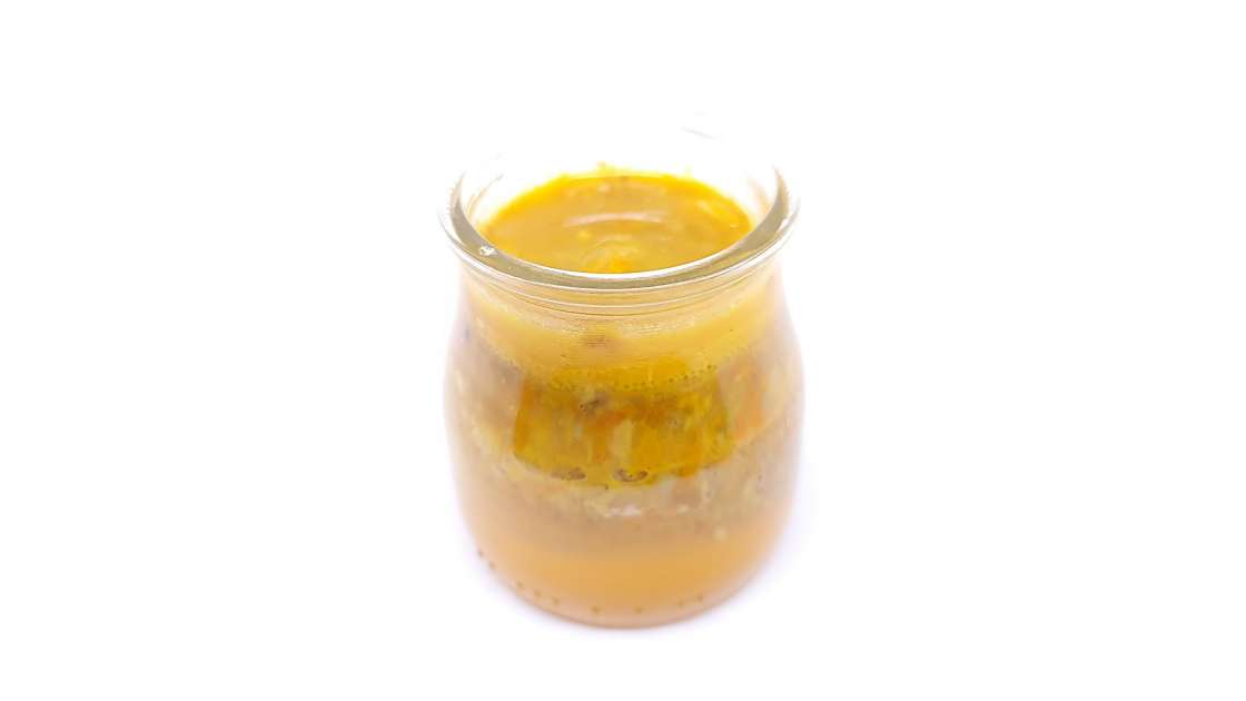 Pollen with lemon and honey in layers, cold macerated, photo 9