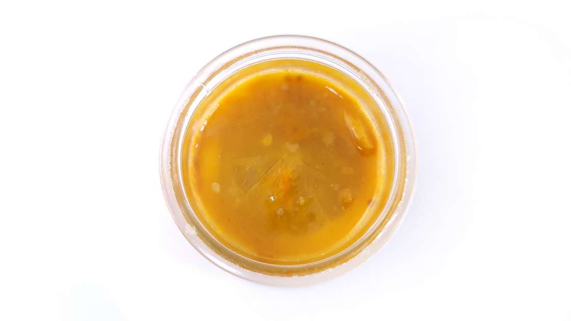Pollen with lemon and honey in layers, cold macerated, photo 10