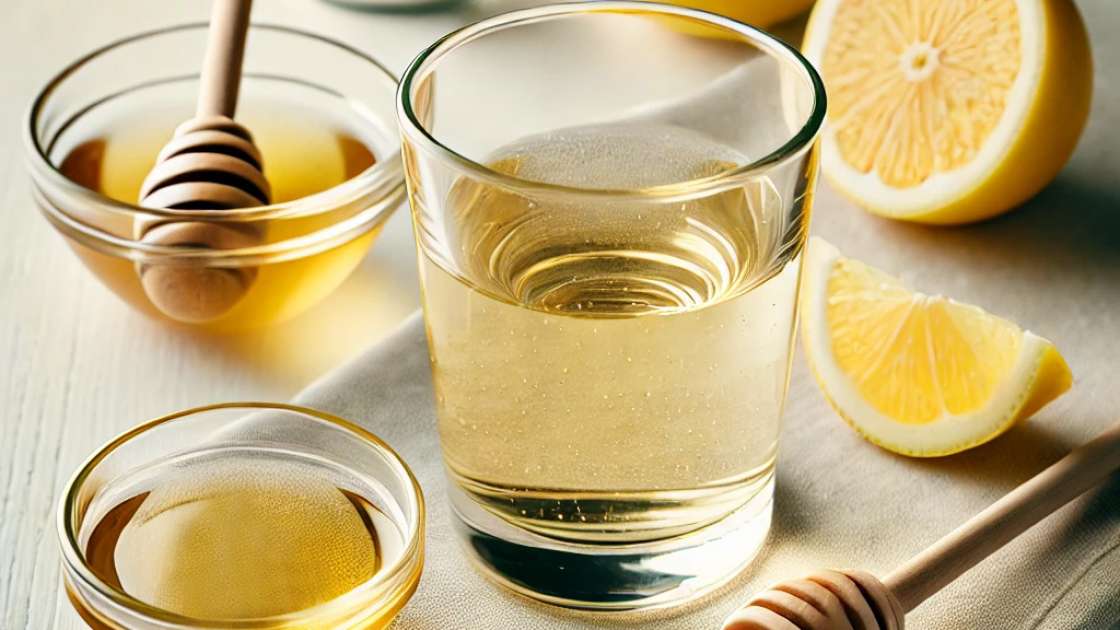 Warm water with honey for digestion