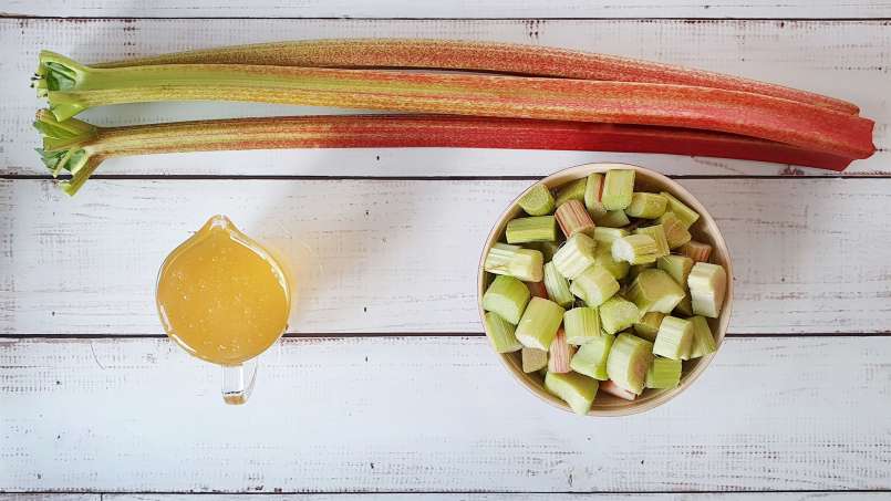 Rhubarb macerate with honey, photo 2