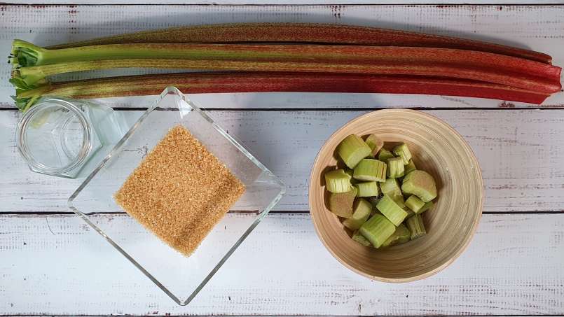 Rhubarb syrup obtained by maceration with sugar, photo 2
