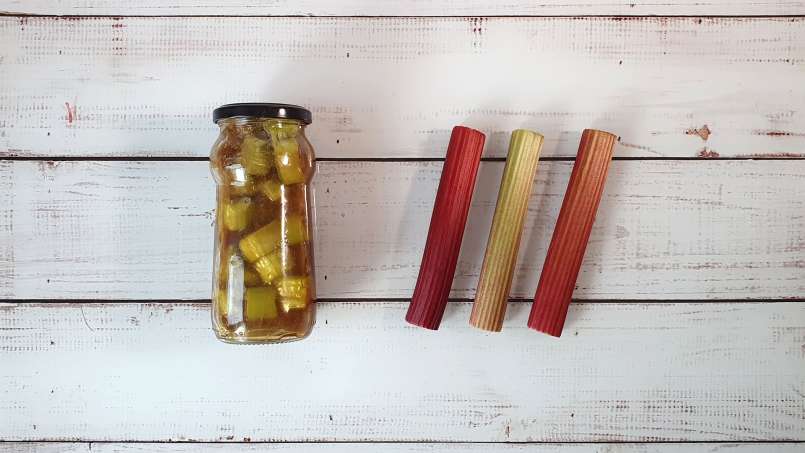 Rhubarb macerate with honey and ginger, photo 3