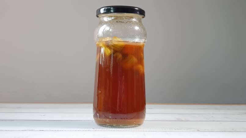 Rhubarb macerate with honey and ginger, photo 7
