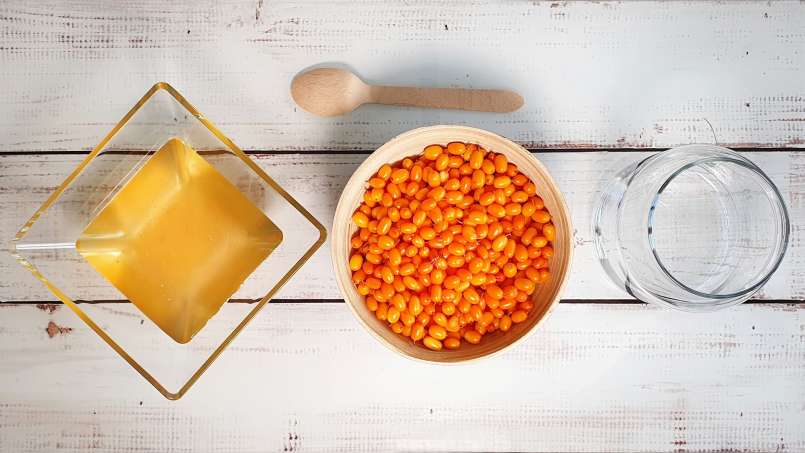 Macerate of sea buckthorn in honey, photo 3