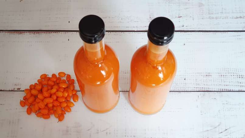 Sea buckthorn juice with lemon and honey, photo 8