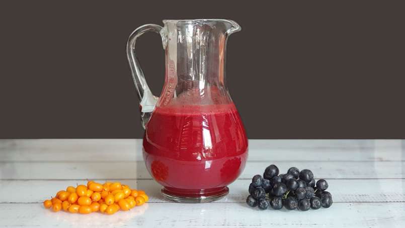 Energizing juice of sea buckthorn and aronia with Ginger, Lime and Honey, photo 5