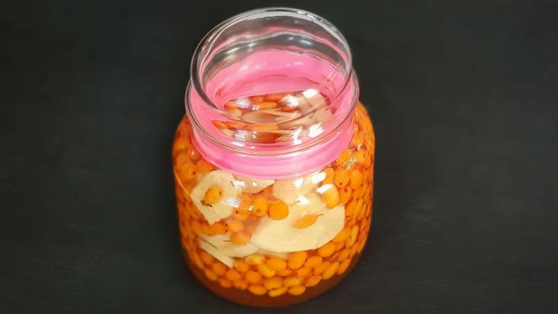 Sea Buckthorn macerate with ginger and honey, photo 2