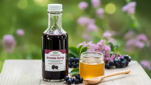 Cold pressed aronia syrup with honey