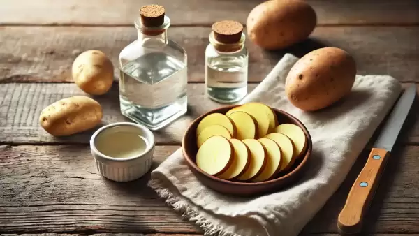 Quick Cure for Headaches: Potatoes with Vinegar and Spirits in a Towel