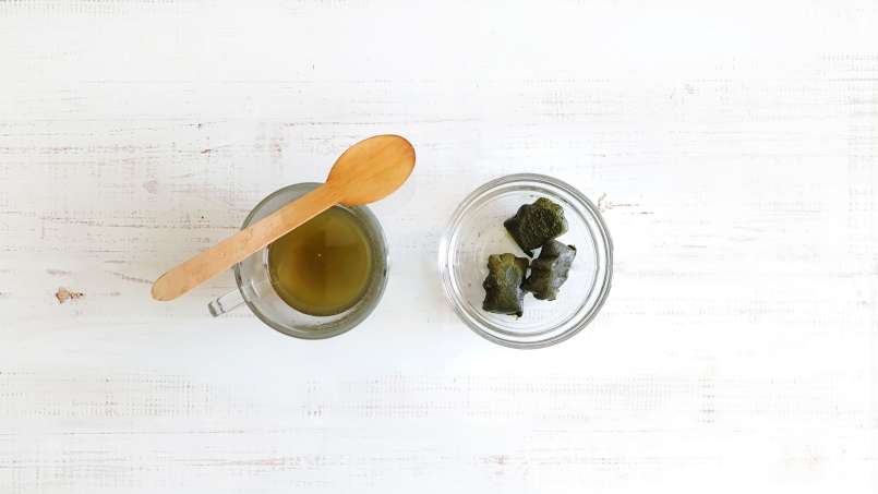 Nettle juice in ice cube bags, photo 2