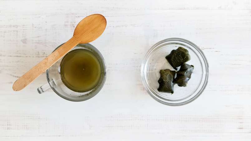 Nettle juice in ice cube bags, photo 4