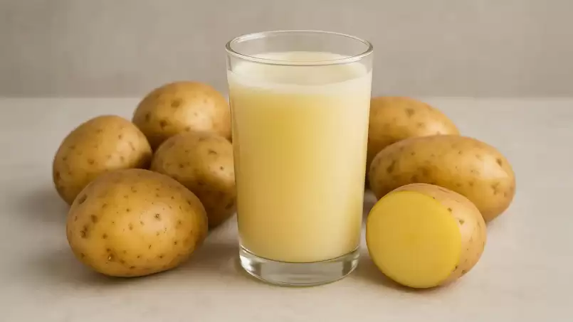 Raw potato juice