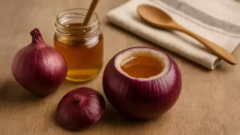Onion syrup with honey