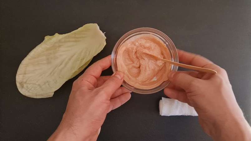 Poultice with clay and cabbage leaf, photo 4
