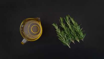 Rosemary oil obtained by transfer