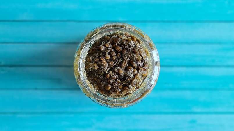 Chamomile infused in honey or chamomile honey, photo 3