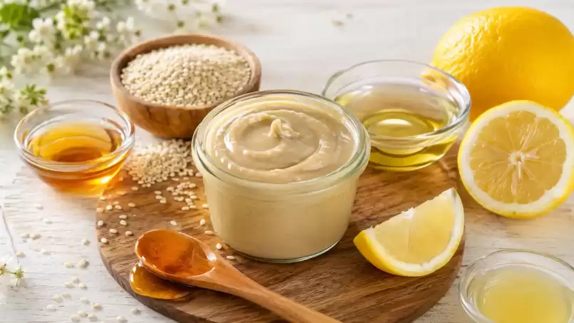 Sesame Paste with Honey and Lemon