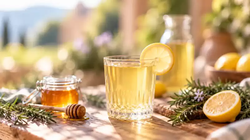 Rosemary-Infused Water with Honey and Lemon – Made by Cold Infusion