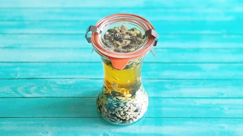 Sunflower seeds and pumpkin in honey, photo 3