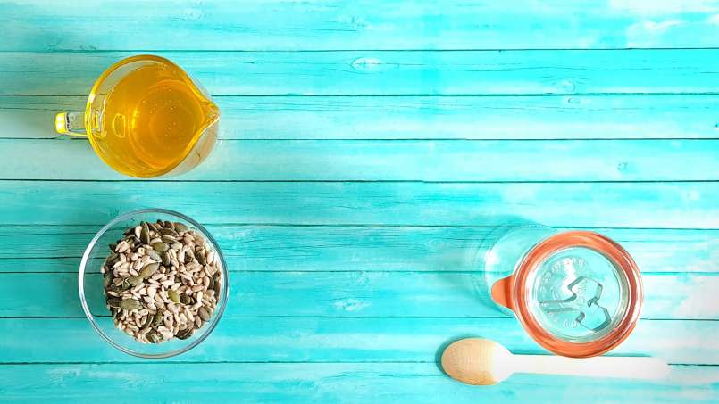Sunflower seeds and pumpkin in honey, photo 6