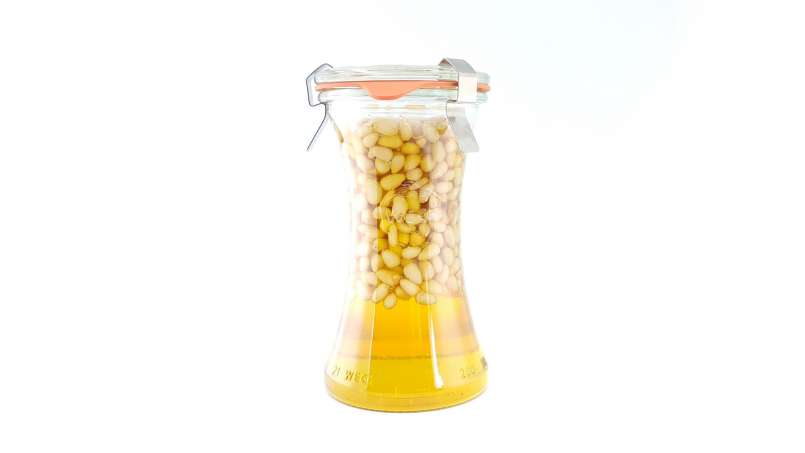 Pine seeds in honey, a natural aphrodisiac, photo 2
