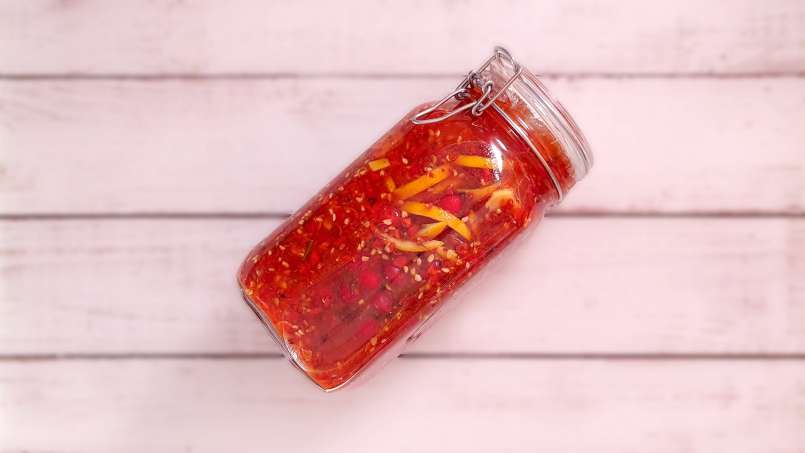 Rosehip Liqueur/Tincture with ginger, orange peel and honey, photo 4