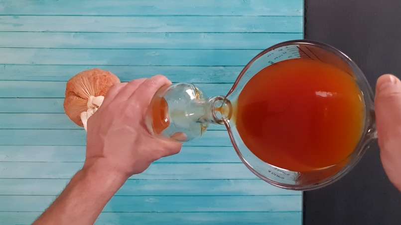 Tincture of fresh, grounded rosehips in alcohol, photo 11