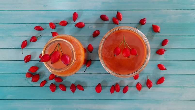 Rosehip paste with honey, pollen, ginger, lemon and mint, at cold, photo 4