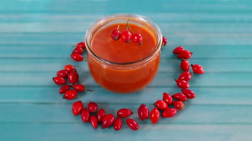 Rosehip paste with honey, pollen, ginger, lemon and mint, at cold, photo 5