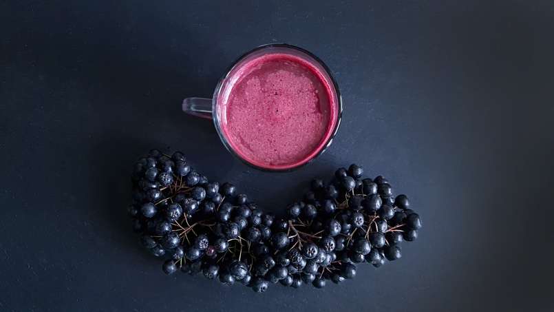Aronia syrup with honey, pollen, ginger and lemon, photo 10