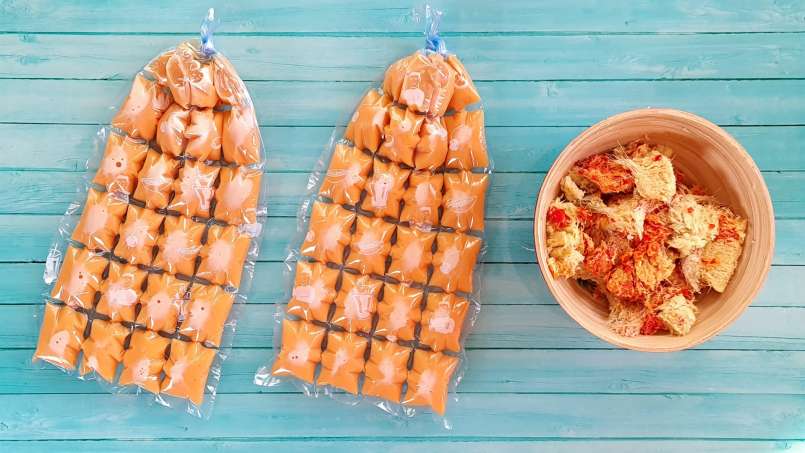 Concentrated ginger, rosehip, lemon and mint juice in ice packs, photo 4