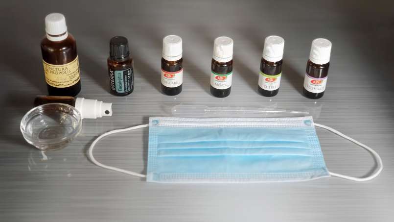 Propolis and essential oils spray against viruses, ideal for corona virus protection mask (covid-19), photo 2