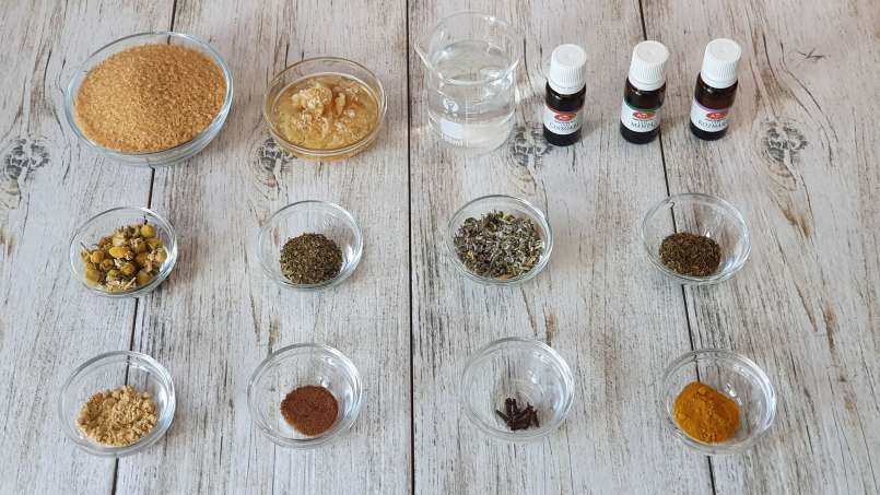 Drops for sore throat and cough with ginger, essential oils and other natural ingredients, photo 2