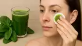 Remedy for dark circles using spinach juice