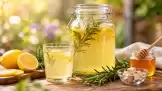Rosemary-Infused Water with Honey and Lemon – Made with a Hot Infusion