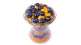 Sea buckthorn and sloes berries macerated in honey