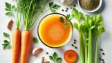 Fresh for sore throats: carrot, celery, garlic and cumin
